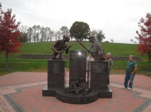 New monument at Bushy Run Battlefield