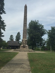 The 84 foot-high obelisk on the site of the mass grave of the Virginia soldiers killed at Point Pleasant