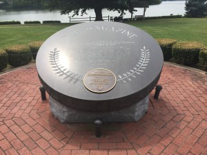 Marker for the Virginia troops' powder magazine.