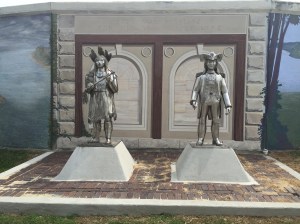 Statutes of Col. Lewis and Chief Cornstalk.