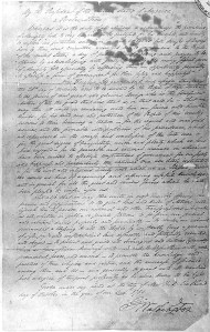 George Washington's Thanksgiving Proclamation, 1789. (courtesy of archives.gov)