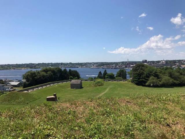 A view of New London and the Thames River from Fort Griswold