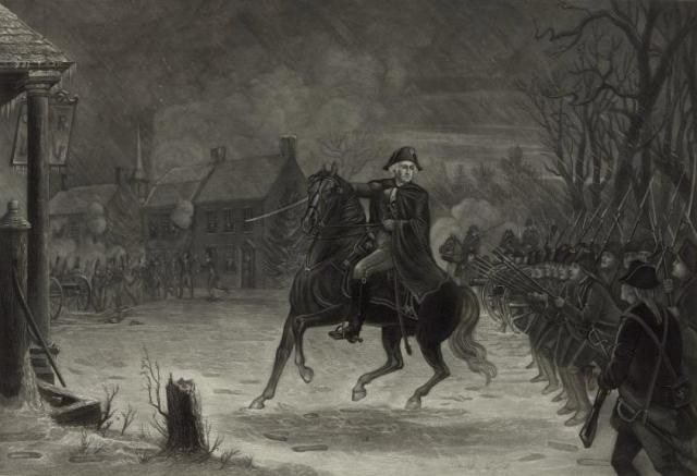 Washington at the battle of Trenton