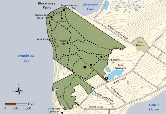 Witherle Woods Trail Map (Maine Coast Heritage Trust)