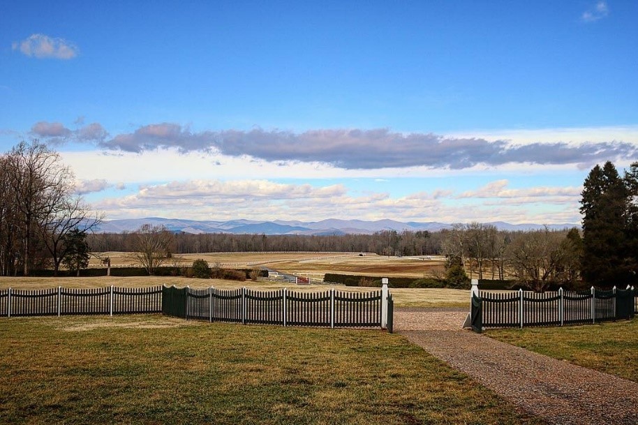 A view of the front yard of Montpelier