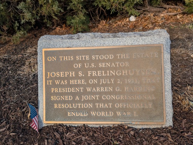 Historic marker.